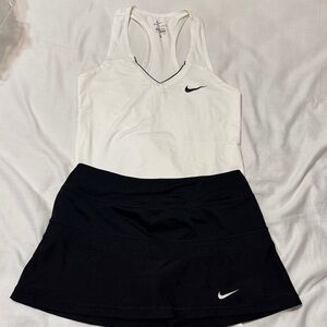 Nike White and Black Athletic Set